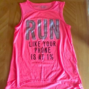 Ideology hot pink kids athletic shirt. Size Large